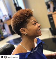 Taraji P Henson Natural Hair, Taraji P Henson Hairstyles Short, Women Barber Haircut, German Haircut, Taraji P Henson Hairstyles, Short Taper Haircut, Short Natural Styles, Hair Chop, Tapered Natural Hair Cut