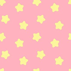 a pink and yellow background with small stars on the bottom right corner, as well as smaller ones in the middle