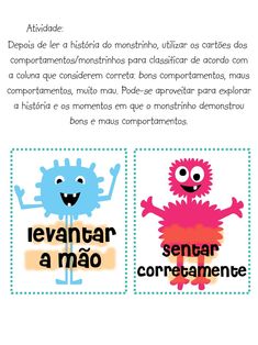 an advertisement for the spanish language children's book, with three cartoon characters in different colors