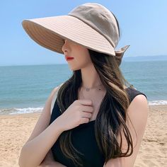 Summer Accessories Large Eaves Women Cap Sunshade Empty Top Hat Sun Protection Hat Fisherman Hat Top Hat Women, Cover Face, Sun Protection Hat, Hat Women, Fisherman Hat, Summer Accessories, Caps For Women, Top Hat, Sun Protection