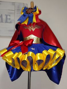 a dress made to look like a super hero