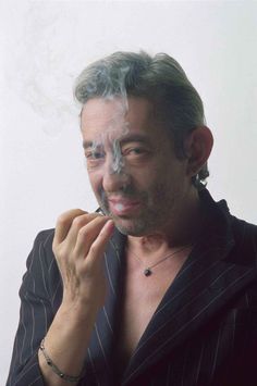 Serge Gainsbourg by Pierre Terrasson, 1980s Serge Gainsbourg, Jane Birkin, Boy Scouts, Rock N Roll, Hair Cuts, Photography, Red, Quick Saves