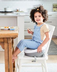 Streamlined and comfy, our modern booster seat gives little ones the lift they need—at home or on-the-go. Designed for 2 stages of use—from baby to toddler—the 3-point harness keeps your youngest ones secure, and it’s easy to remove for older kids. An adjustable chair strap and slip resistant base prevent slipping and sliding, while the removable seat cushion is easy to clean. Lightweight and portable, it's ideal for travel, dining out and more. Adjustable Chair, Tummy Time Activities, Play Kitchen Accessories, Baby Changing Tables, 6 Month Old Baby, Adjustable Chairs, Skip Hop, Toddler Furniture, Booster Seat