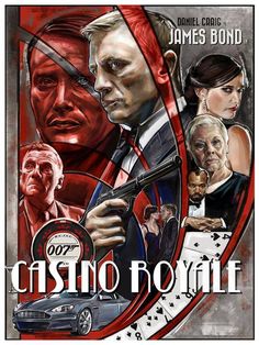 the poster for james bond's casino royale, which is on display at the museum