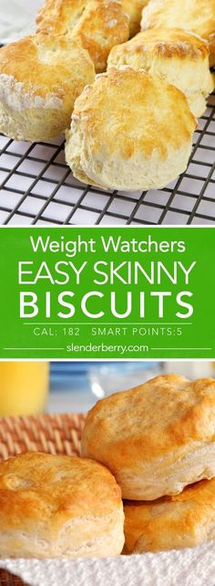 the cover of weight watchers easy skinnyy biscuits, with text overlaying it