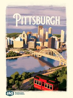 an image of a cityscape with the words pittsburgh on it