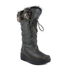 GREY Winter Boots Women Waterproof, Fur Boots Women, Women's Winter Boots, Womens Casual Boots, Spring Boots, Lug Sole Boots, Spring Step Shoes, Modest Dress, Faux Fur Boots