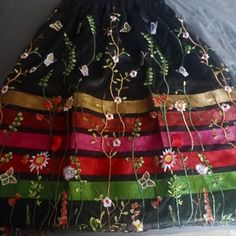 Grandma Scarf, Native American Ribbon Skirt, Ribbon Skirt, Ribbon Skirts, Navajo Style, Overlay Skirt, Cotton Ribbon, Medicine Wheel, Womens Skirts