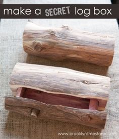 how to make a gorgeous wooden secret log box with instructions for making a secret log box