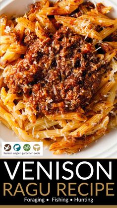 the book cover shows a plate of pasta with meat and sauce on it