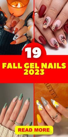 Best Fall Nails 2023, Gel Nail Designs Fall 2023, Almond Nails Designs Fall 2023, Nails For September 2023, Fall Season Nails Gel, Short Gel Nail Designs Fall, Fall 2023 Nails, Trendy Nail Designs Unique, Fall Nail Designs 2023