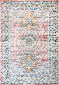 Faded Diamond Rug | Light Pink – Rugs USA Affordable Rugs, Diamond Rugs, Pink Area Rug, Rugs Usa, Transitional Area Rugs, Transitional Rugs, Geometric Area Rug, Pink Rug, Indoor Area Rugs