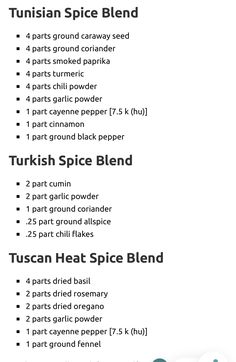 an info sheet describing how to use tuscan heat spice blend for baking and cooking