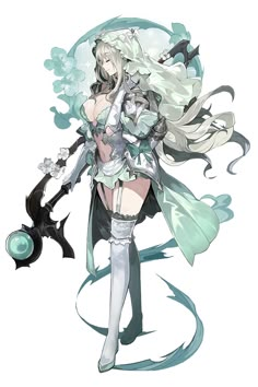 Pháp sư mộc Character Design Cartoon, Chiaroscuro, An Anime, White Hair