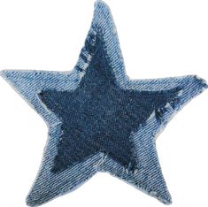 upcycled denim star iron on patch Denim Scraps, Tailor Shop, Light Blue Background, Custom Icons, Dark Blue Background, Upcycled Denim, Aesthetic Grunge, Sticker Collection, Blue Star