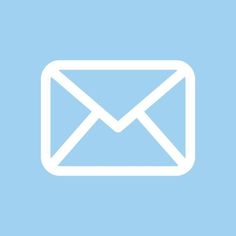 an email icon on a blue background with the letter's name in white font