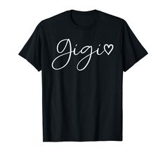 a black t - shirt with the word agia written in white ink on it