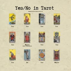 the tarot cards are all different colors and sizes