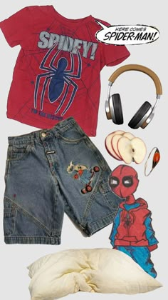 #spiderman #aesthetic #aestheticoutfit #outfitinspo #marvel #red #blue #spidermanaesthetic #fit #fitinspo #outfitinspiration #casual #clothes Silly Outfits, Spiderman Aesthetic, Silly Clothes, Masc Outfits, Fits Clothes, Swaggy Outfits, Casual Clothes, Look Vintage