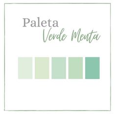 the color palette is pale green, and there are different shades