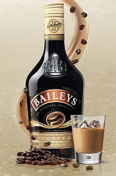 Baileys Irish Cream when you're not ready for the evening to end... just a little longer. Baileys Coffee, Brandy Bottle, Coffee With Alcohol, Christmas Drink, Rum Bottle, Whisky Bottle