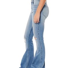 Women’s Y2k Denim Vintage Flare Jeans Fashionable Stylish Grunge Party Indie Hipster Mom Jeans Ultra High Waisted Formal Bell Bottoms Bohemian Fashion Bo Ho With A Free Spirited Hippie Vibe Loose Flowy Pants Casual Daily Attire. Size/ 27 Waist, 30 Length Color/ Denim Light Blue Brand/ Hollister Status/ !! Brand New !! #Womenspants #Vintagepants #Y2kjeans #Womensy2k #Womensjeans Distressed Flare Denim Jeans, Flare Distressed Denim Jeans, Mid-rise Distressed Denim Blue Flare Jeans, Distressed High Waist Light Wash Flare Jeans, Light Wash Ripped Denim Flare Jeans, Ripped Light Wash Denim Flare Jeans, Mid-rise Distressed Flare Jeans For Summer, Trendy Faded Flare Jeans, Spring Distressed Full-length Flare Jeans