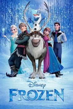 the poster for disney's frozen