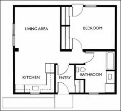 the floor plan for a two bedroom apartment with an attached kitchen and living room area