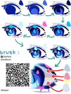 the instructions for how to draw an anime eye