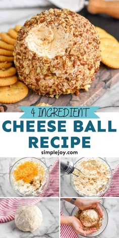 cheese ball recipe with crackers and other ingredients