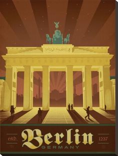 a poster with the name berlin on it