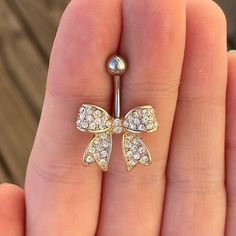 Cute Bow Belly Button Ring Silver or Gold Dainty Minimalist Belly Piercing Delicate Elegant Belly Jewelry Unique Navel Ring Piercing - Etsy UK Shifting Crystals, Ring Piercing, Daith Earrings, Facial Piercings, Navel Ring