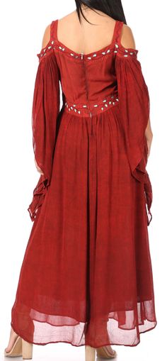 S/M: Fits Approximate Dress Size: US 0-4, UK 30-34, EU 4-8. Max bust size: 34 inches (86 cm), Length 52 inches (132 cm). L/XL: Fits Approximate Dress Size: US 0-10, UK 30-40, EU 4-14. Max bust size: 38 inches (96.5 cm), Length 54 inches (137 cm) 1X/2X: Fits Approximate Dress Size: US 0-12, UK 30-42, EU 4-16. Max bust size: 40 inches (101 cm), Length 54 inches (137 cm). MEDIEVAL/CELTIC/RENAISSANCE/COSTUME: Long maxi medieval inspired dress. Comes with drappy layered open sleeves, corset closure a Corset Closure, Embroidered Caftan, Open Sleeves, Medieval Dress, Leggings Sale, Caftan Dress, Fashion Inspiration Design, Sheer Chiffon, Dress Cover