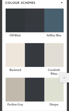 different shades of black, white and grey in the same color scheme for each room