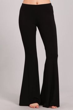 Bell Bottoms Black, Flair Pants, Bell Pants, Bell Bottom Pants, Black Long Sleeve Dress, Spring Summer Dress, Slim Dresses, Tops Fall, Business Attire