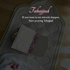 a woman laying on top of a bed next to a white blanket and pillow with the words tahafud written above it