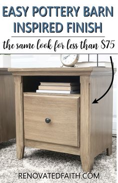 an easy pottery barn inspired finish for the same look for less than $ 75