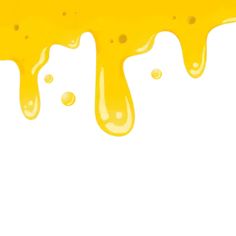 yellow liquid flowing down the side of a white wall