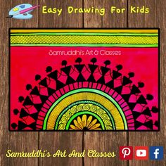 an art class poster with the words samrudh's art and classes on it