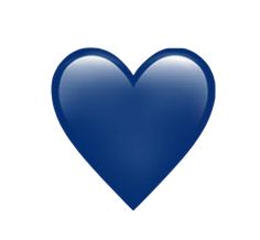 a blue heart shaped object on a white background