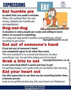 a poster with instructions on how to eat