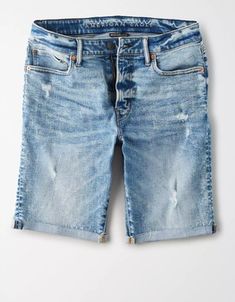 How to Wear Bermuda Shorts (+ Tons of Shorts Outfit ideas) | Merrick's Art Mens Jean Shorts, Ae Jeans, Free Jeans, Cutoff Shorts, Denim Short