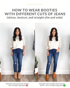 Boot Cut Jeans Outfit, Ankle Boots With Jeans, Boots Outfit Ankle, Jeans Outfit Fall, Booties Outfit, Fall Booties, Wear To Work Dress, Grunge Dress