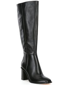 Shop for Antonio Melani Valerie Leather Tall Shaft Dress Boots at Dillard's. Visit Dillard's to find clothing, accessories, shoes, cosmetics & more. The Style of Your Life. Long Black Boots, Thigh Boots, Leather Western Boots, Black Knee High Boots, Black Boots Tall, Tall Leather Boots, Dress Boots, Leather Socks, Antonio Melani