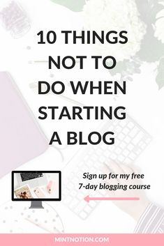 Do you want to start a blog and make money? What not to do when starting a blog. Avoid these 10 common blogging mistakes beginners make. Work Remotely, Marketing Facebook, Blogging Inspiration, Twitter Marketing, Starting A Blog, Media Management, Guided Writing, Success Tips