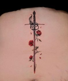 Rapier Tattoo, Leader Tattoo, Tattoos Dates, Corazon Tattoo, Powerful Tattoos, Miscellaneous Tattoos, Tattoos 2023, Bestie Tattoos, Thorn Tattoo