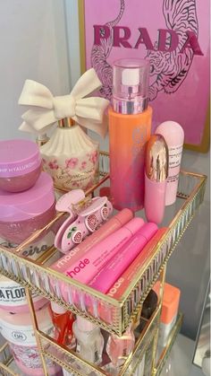 #room #prada #loveshackfancy #pink #preppy #aesthetic #organizer #rhode Pink Preppy Aesthetic, Aesthetic Organizer, Makeup Beauty Room, Room Organizer, Preppy Bedroom, Preppy Inspiration, Pink Preppy