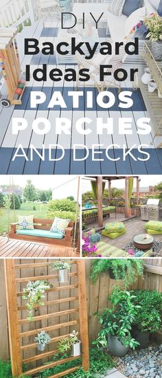 backyard ideas for patios, porches and decks