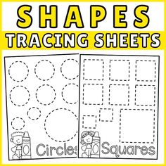 the shapes and numbers worksheet for preschool