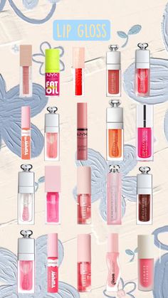 Nice lip gloss Good Lip Gloss Brands, Lip Gloss For School, Lip Gloss Must Haves, Best Lip Gloss Top 10, Cheap Lip Products, Lip Products Collection, Lippies Collection, Lip Gloss Brands, Lip Gloss Ideas